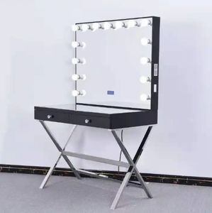 OEM Vanity Girls meja rias dengan lampu <span class=keywords><strong>2</strong></span> laci cermin berdiri dapat dilepas untuk ruang keluarga penggunaan rumah kamar mandi Hotel - Product Image 1