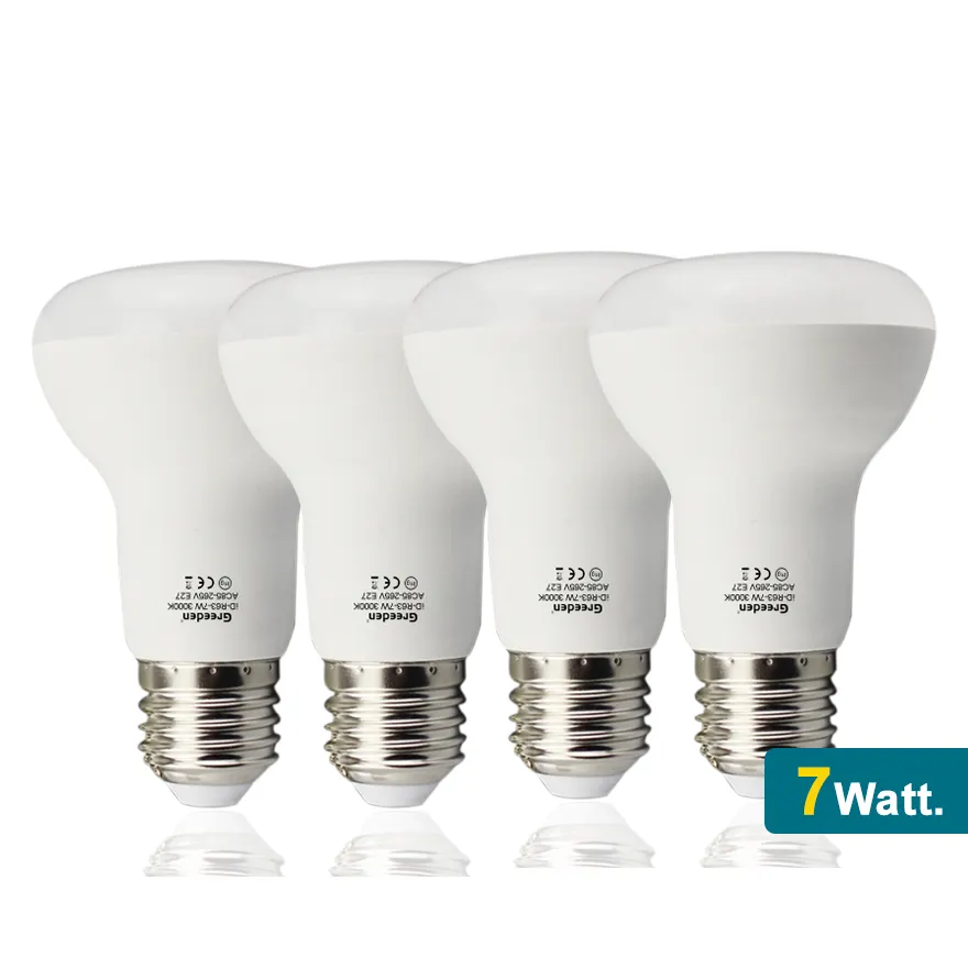 Greeden E27 E26 base BR25 R63 7W Soft White Light 3000k 720 Lumen LED Indoor LED flood Light Bulb