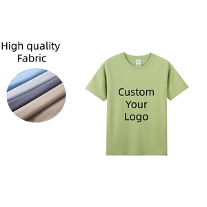 TKAN44D hommes goutte épaule style T-shirt personnalisé surdimensionné blanc Logo broderie plaine décontracté baggy hommes T-shirt - Product Image 1