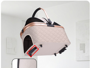 Carrito <span class=keywords><strong>para</strong></span> Mascotas, <span class=keywords><strong>Perros</strong></span>, Gatos, Peluches, Bebés, Carrito <span class=keywords><strong>para</strong></span> Mascotas Pequeñas, Ligero, Plegable, <span class=keywords><strong>para</strong></span> Viajes al Aire Libre - Product Image 4