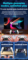 Console de jeu portable SF3500, écran IPS 5 pouces, sortie TV 3D, 20000 jeux, lecteur de jeux vidéo, 64 Go, cadeau, prend en charge la musique, la vidéo, les livres électroniques