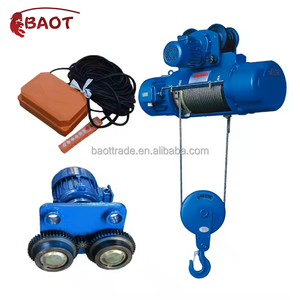 Baot baru 5 Ton <span class=keywords><strong>5000kg</strong></span> 11000bls 220V 3-fase 50HZ baja derek listrik tali kawat kerekan listrik untuk pabrik manufaktur - Product Image 3