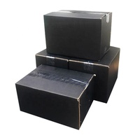 Vide Logo personnalisé carton ondulé Cargo expédition emballage noir papier mobile emballage personnalisé boîte en Carton ondulé
