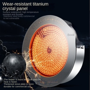 Control de cable redondo comercial 2500W 3000W olla caliente integrada Cocina de Inducción única eléctrica alimentada por batería de acero inoxidable - Product Image 6