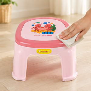 Modern Kids <b>Stool</b> Swivel Base Lightweight Durable Eco-Friendly <b>Plastic</b> Home Bedroom Classroom Kindergarten Study Model 3306 - Product Image 4