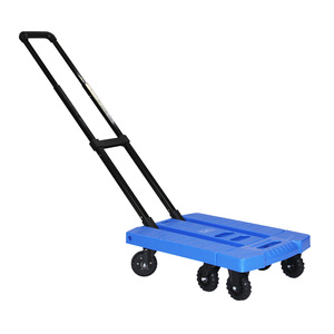 Plataforma Plegable Telescópica de 6 Ruedas, Ligera, de 100 kg, Transformable, Carro de Mano Plegable - Product Image 2