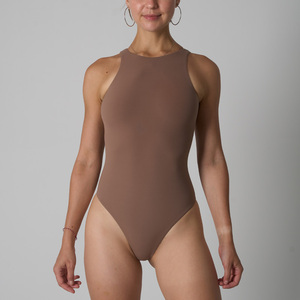 Sk1203 Tuta Corta Sexy Monopezzo, Aderente, Elegante, Abbigliamento Sportivo Femminile, Tinta Unita, Tuta Leggera Senza Cuciture - Product Image 3
