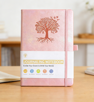 Bloc-notes de poche personnalisé A5, carnet en cuir PU, agenda personnalisé avec bande élastique, couverture rigide, journal, carnet de notes