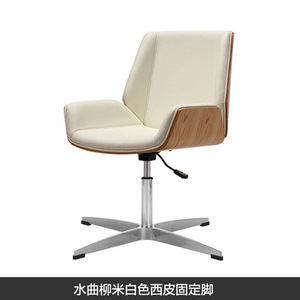 Silla de oficina ejecutiva moderna con ruedas giratorias de cuero PU de altura ajustable, superventas <span class=keywords><strong>para</strong></span> uso en conferencias e invitados - Product Image 5