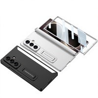 Coque de téléphone magnétique mate en PC avec motif animal pour Z Fold8, support à charnière pliable, protection intégrale, résistante aux chutes
