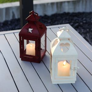 Faroles Pequeños para Velas/Chimenea, Decoración Navideña para el Hogar y Bodas, Farol con Asa, Farol de <span class=keywords><strong>Metal</strong></span> para Velas Navideñas - Product Image 3