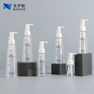 Minnie Transparent Cone Shaped Pet Bottle 30ml 150ml For Toner Serum Lotion Makeup Remover Travel Cosmetic <b>Container</b> - Product Image 2