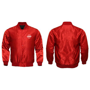 Veste en satin brillant de style urbain, coupe moderne, vêtement d'extérieur tendance, logo personnalisé, prix de gros, fabricant - Product Image 5