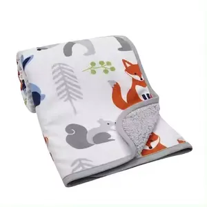 Fox Throw Blanket Flannel Cute Foxes Animal Soft Nap Throw Blanket For Home For Boys Girls Women Fox Lovers Gifts