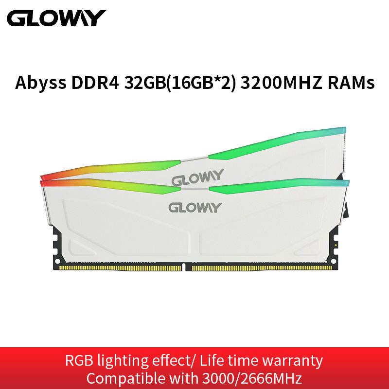 Gloway Ram RGB 16GB (8GX2) Kit DDR4 3200 (PC4-25600) Desktop