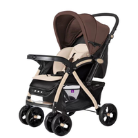 Poussette multifonctionnelle pour bébé avec panier haute position, pliable et portable, bidirectionnelle, ensemble de poussette-voiture OEM