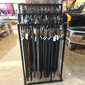 Thắt lưng và Tie hiển thị Kệ vành đai đứng hiển thị giá sàn vành đai hiển thị đứng với móc - Product Image 2