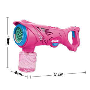 Пистолет для мыльных пузырей для детей, набор для создания пузырей с 2 растворами для мыльных пузырей и 9 насадками для малышей - Product Image 3