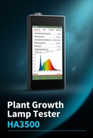 Testeur de lumière de croissance des plantes JYHA350P, mesure du PPFD, du PAR, du CCT, du Ra, de l'irradiance de la chlorophylle 350-800nm pour le test des lampes hydroponiques en serre