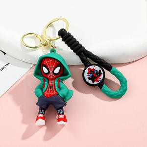 Joylit Nouveau <span class=keywords><strong>Porte</strong></span>-clés créatif en forme de super-héros en gel goutte à goutte, Spider-Man, pour voiture, couple, vente en gros - Product Image 6