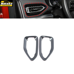 อุปกรณ์เสริมภายในรถยนต์สแตนเลสสำหรับ2018เจ็ทเครื่องปรับอากาศด้านหน้าช่อง<span class=keywords><strong>แอร์</strong></span>ซ้ายและขวา - Product Image 1