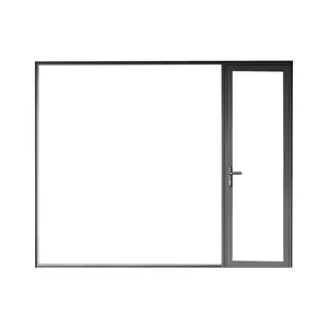 Fuson Best Price Steel Aluminium Casement Windows Profile High Quality Double Glazed Tempered Glass Window Manufacturer