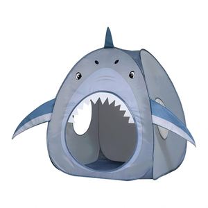 Tente de jeu pliable portable pour enfants, château de princesse ou requin, gris, adorable, pour l'intérieur, vente en gros - Product Image 2