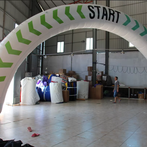 Arche gonflable blanche START en promotion pour événements sportifs en plein air - Product Image 1