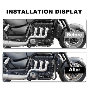Waximoto Compatible con <span class=keywords><strong>Rocket</strong></span> <span class=keywords><strong>III</strong></span> 2003-2019, Barra Protectora de Motor de Acero, Protector de Tanque, Protector de Chasis, Deslizador Anticaída - Product Image 4