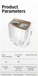 <span class=keywords><strong>Lavadora</strong></span>/Secadora Semiautomática de Gran Capacidad, Ahorradora de Energía, de Doble Tina, Todo en Uno, para Uso Doméstico y Hotelero, con Función de Deshidratación - Product Image 6