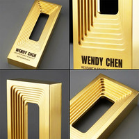 Trofeo Metálico Creativo Personalizado de Bubugao con Grabado e Impresión UV para Reconocimiento a Empleados Destacados, Recuerdo en Oro y Plata