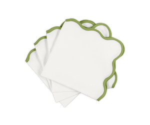 Hochzeits-Tischservietten aus 100% Französischem Leinen mit Stickerei - Product Image 5