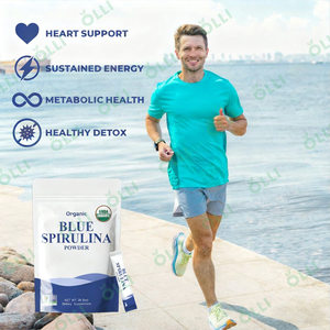 OLLI Label Pribadi Harga Grosir Pigmen Kelas Makanan Phycocyanin Bersertifikat Halal/Kosher Bubuk <span class=keywords><strong>Spirulina</strong></span> Biru Organik Herbal untuk Dewasa - Product Image 2