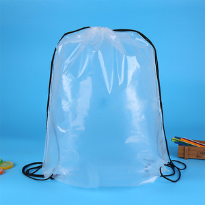 Búp bê máy là phổ biến nhất tùy chỉnh khuyến mại giá rẻ rõ ràng PVC dây kéo Ba Lô Túi nhựa trong suốt gói - Product Image 1