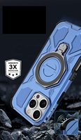 Pour iPhone 17 Air 17pro 17promax 16 15 14 Coque Robuste Armure MagFit Protection de Qualité Militaire avec Béquille Rotation à 360 °