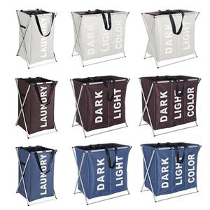 Jumbo <span class=keywords><strong>Triple</strong></span> Oxford <span class=keywords><strong>ropa</strong></span> <span class=keywords><strong>sucia</strong></span> <span class=keywords><strong>cesto</strong></span> bolsa de mano con correa - Product Image 2