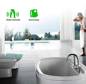 16 Color Motion <strong>Sensor</strong> Activated LED Bowl Night <strong>Light</strong> <strong>Toilet</strong> Seat <strong>Light</strong> Bathroom Accessory for Holiday Favor - Product Image 5