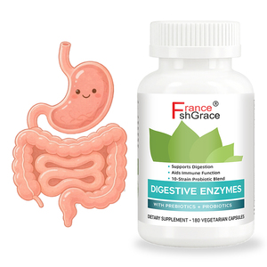 Enzymes digestives personnalisées Shecome avec prébiotiques et probiotiques pour soutenir la digestion chez les femmes et les hommes, 180 capsules d'enzymes digestives - Product Image 1