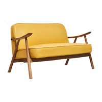 Canapé de bureau pour chambre à coucher, cadre en bois, chaise de café avec 2 places, pour salon et salle d'attente, vente en gros, offre spéciale