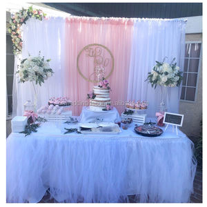 휴대용 무대 커튼 원단 웨딩 교회 배경 장식 웨딩 무대 세트용 - Product Image 5