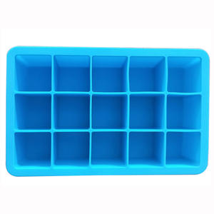 Bacs à <span class=keywords><strong>glaçons</strong></span> 15 cubes en silicone de qualité alimentaire sans BPA écologique avec couvercle <span class=keywords><strong>Bac</strong></span> à <span class=keywords><strong>glaçons</strong></span> en silicone - Product Image 6