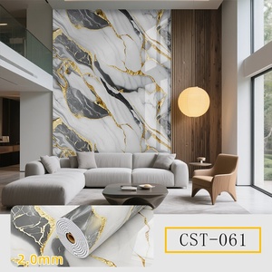 Pegatinas <span class=keywords><strong>de</strong></span> <span class=keywords><strong>Pared</strong></span> Modernas con Diseño <span class=keywords><strong>de</strong></span> Mármol, PVC Impermeable, Ignífugo, Autoadhesivo, Insonorizante, <span class=keywords><strong>para</strong></span> Cocina, Baño y Paredes <span class=keywords><strong>de</strong></span> TV - Product Image 4