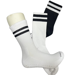 Wholesale OEM Custom Logo Polyester Jacquard Anti-Slip Men's Sport Business Crew <b>Socks</b> <b>High</b> Quality - Product Image 1