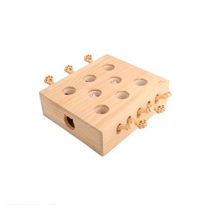 Gioco per <span class=keywords><strong>Gatti</strong></span> 3-in-1: Puzzle Box Interattivo in Legno per Interni ed Esterni con Tiragraffi Pop-Up e Funzioni <span class=keywords><strong>di</strong></span> Gioco Stimolanti - Product Image 5