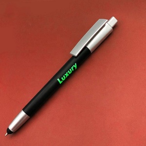 Stylo bille créatif promotionnel 3 en 1 avec lumière LED, laser et impression de logo personnalisé, en plastique, encre bleue/noire 1,0 mm, tactile - Product Image 6