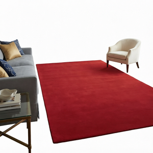 Tapis moderne épais et doux en laine shaggy 14 mm, antidérapant, à poils coupés 3D, pour l'exercice, la voiture, la chambre, le dortoir, le salon, la maison et les meubles. - Product Image 1