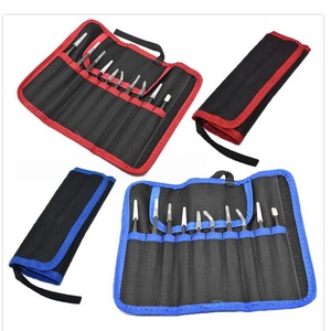 Factory canvas <b>tool</b> <b>bag</b> packaging set with 10 holes, tweezers <b>bag</b>, multi-functional <b>tool</b> <b>bag</b>, handheld repair accessory <b>bag</b> - Product Image 1
