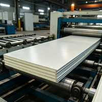 Modulare Reinraum-Sandwichpaneele mit EPS-, Steinwolle- oder PU-Kern, feuerfeste, isolierte Wand- und Dachpaneele für Labor, Lebensmittelwerkstatt, 50mm 75mm