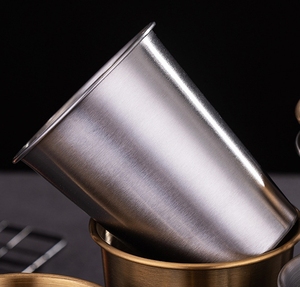 Paslanmaz çelik Pint bardak kırılmaz kırılmaz Tumblers kore tasarım tarzı Metal içme bardakları Bar parti ofis kullanımı için - Product Image 4
