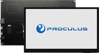 Layar Proculus 10.1 Inci Kecerahan Tinggi 1024x600 Monitor Portabel IPS Raspberry Pi LCD Layar Sentuh